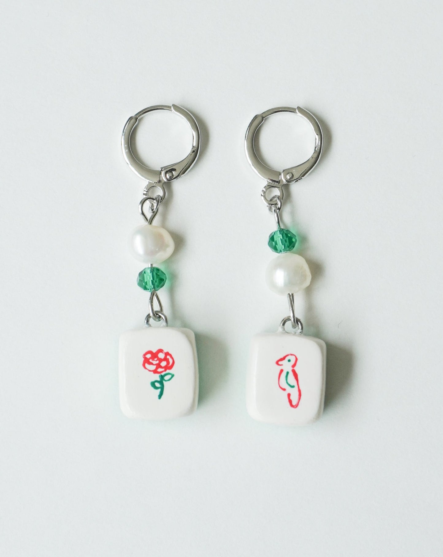 Mahjong Earrings