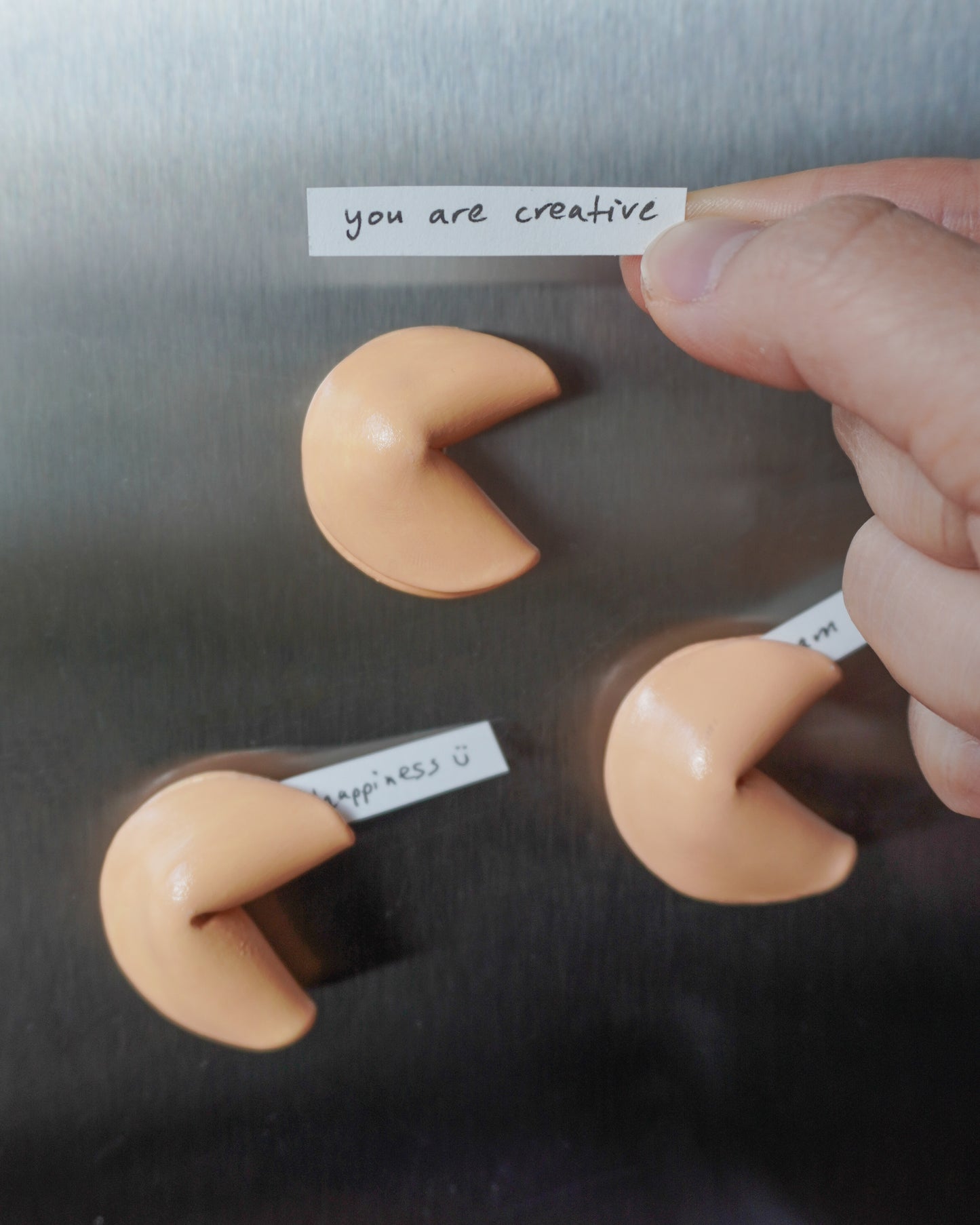 Fortune Cookie Fridge Magnets (Set of 3)