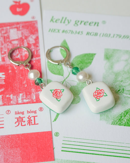 Mahjong Earrings