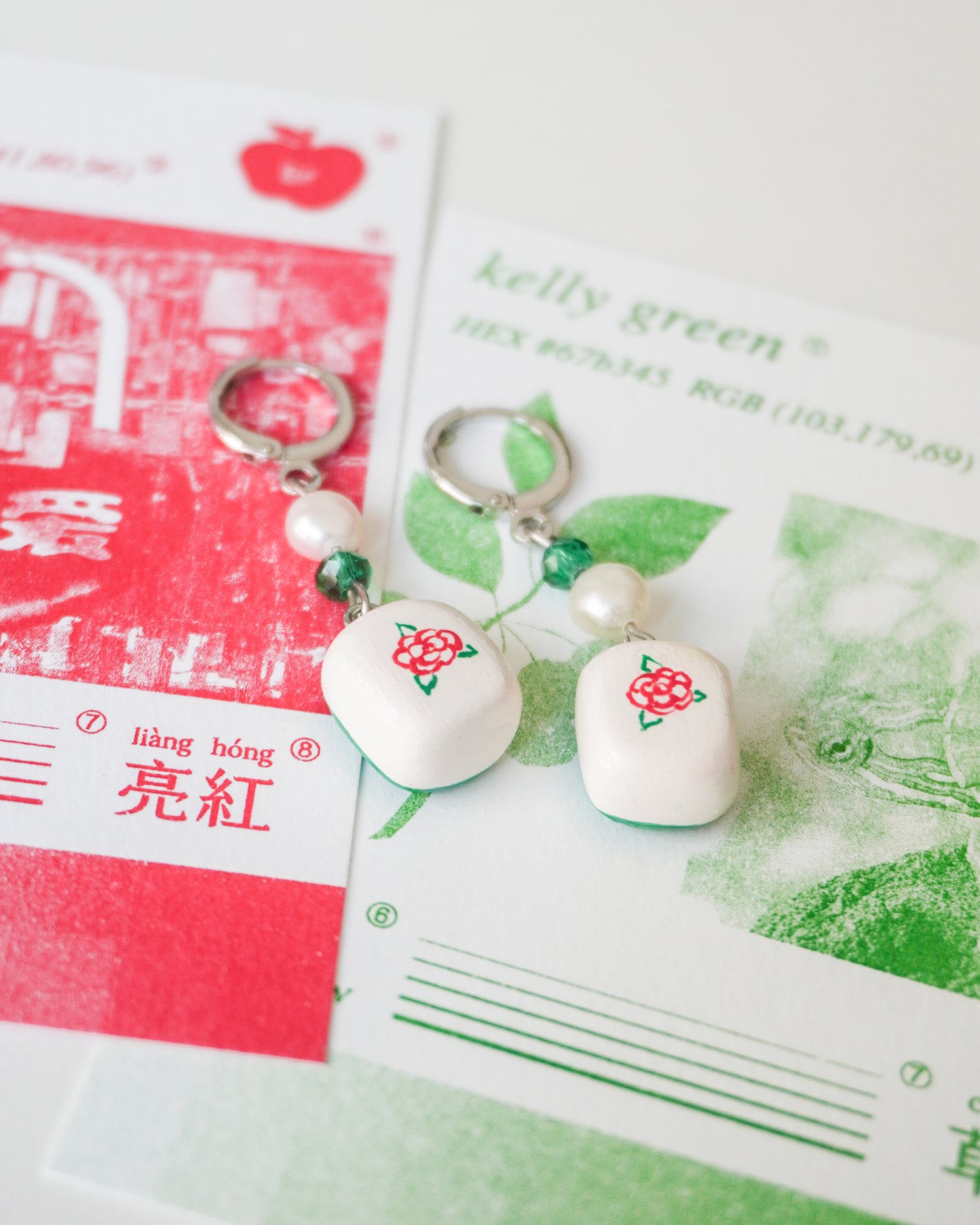 Mahjong Earrings